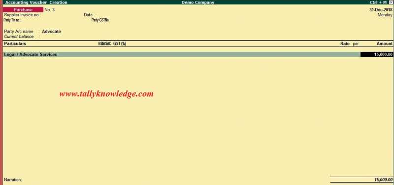 How To Do Reverse Charge Entry In Tally.ERP9 Under GST?