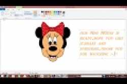 How to draw Minnie Mouse drawing