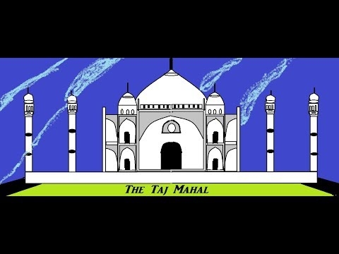 How To Draw The Taj Mahal || Taj Mahal Kaise Banega