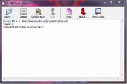 How to extract text from password protected pdf file ?