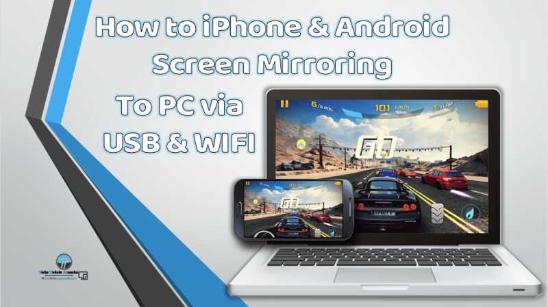 How To IPhone & Android Screen Mirroring To PC Via USB & WIFI - Tele Trick Mania