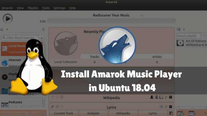 How To Install Amarok Music Player In Ubuntu 18.04
