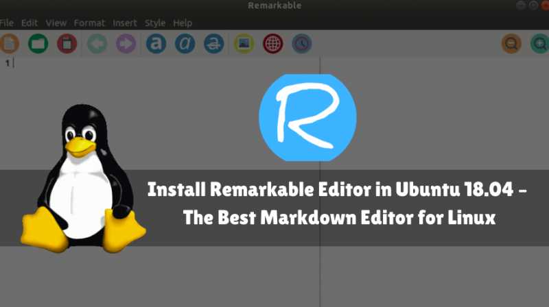 How To Install Remarkable Editor In Ubuntu 18.04 - (Markdown Editor)