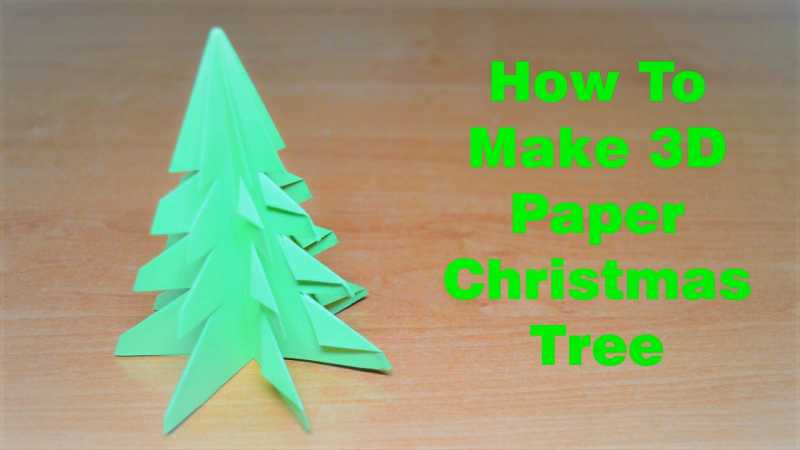 How To Make 3D Paper Christmas Tree - How2db.com
