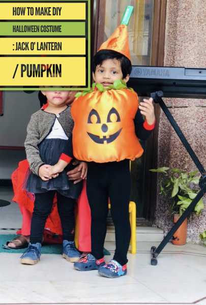 How To Make DIY Halloween Costume : Jack O’ Lantern / Pumpkin The Average Mom
