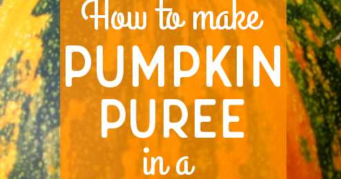 How To Make Pumpkin Puree In A Pressure Cooker