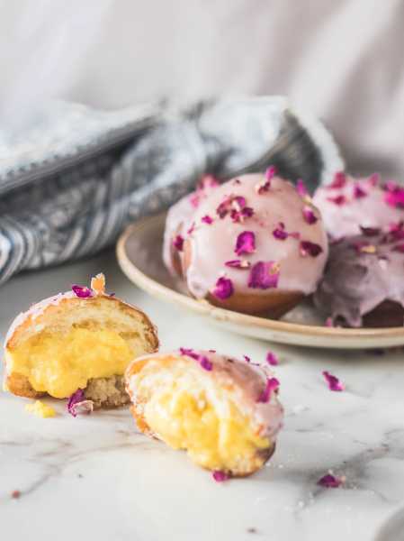 How To Make Rose Custard Donuts - The Cupcake Confession