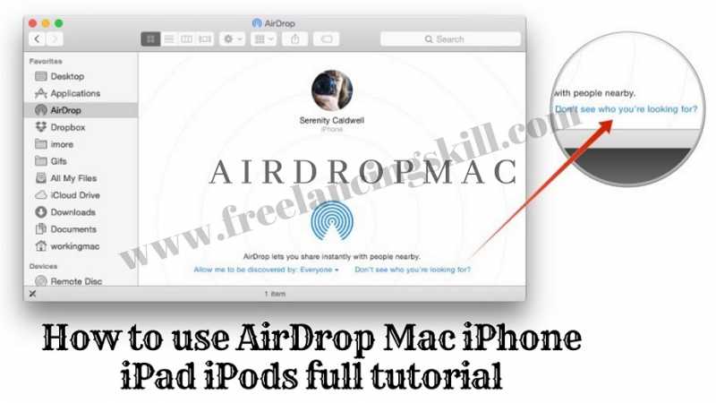 How To Use Airdrop Mac To Send Files From IPhone To Mac - Freelancing Skill
