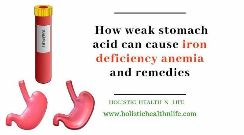 How Weak Stomach Acid Can Cause Iron Deficiency Anemia And Remedies