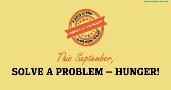 Hunger Action Month - A Campaign To Fight Hunger