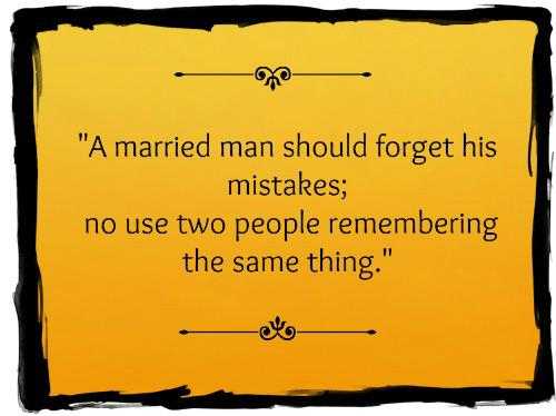Husbands Are Forgetful.what