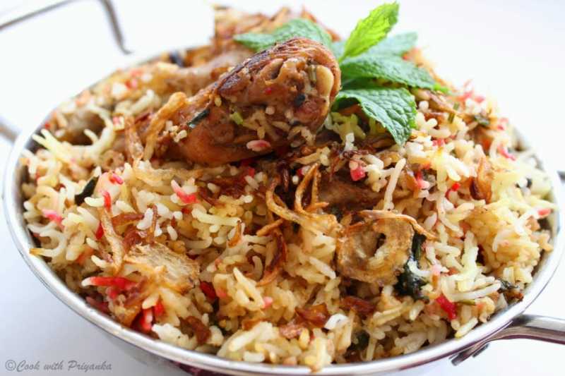Hyderabadi Chicken Biryani : Kacchi Murg Biryani