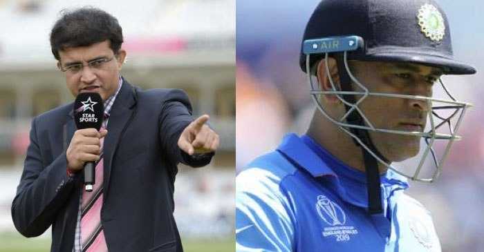 ICC World Cup 2019: Sourav Ganguly Gives A Fitting Reply To MS Dhoni’s Critics