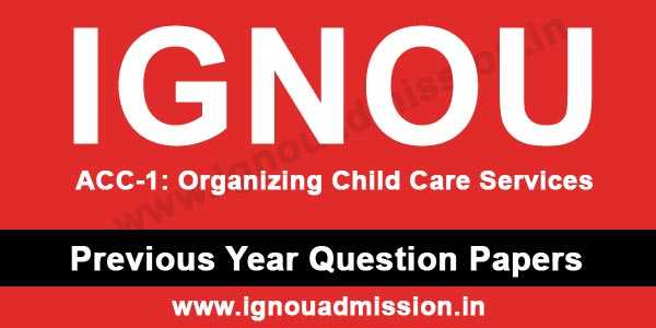 IGNOU ACC 1 Question Paper - IGNOU Admission