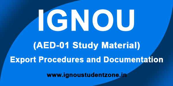IGNOU AED 1 Study Material - IGNOU Student Zone