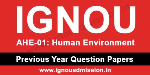 IGNOU AHE 1 Question Paper - IGNOU Admission