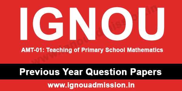 IGNOU AMT 1 Question Paper - IGNOU Admission