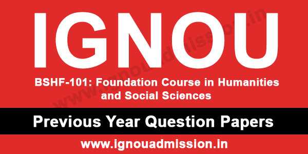 IGNOU BSHF 101 Question Paper - IGNOU Admission