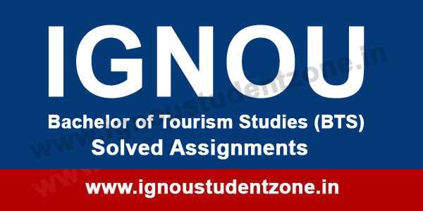 IGNOU BTS Solved Assignment 2019 - Ignou Student Zone