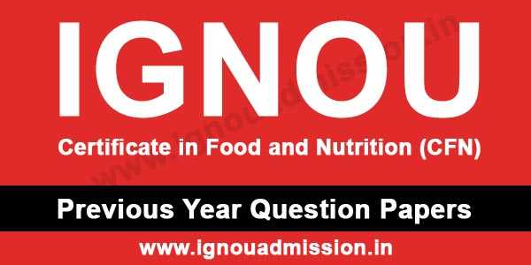IGNOU CFN Question Paper - IGNOU Admission