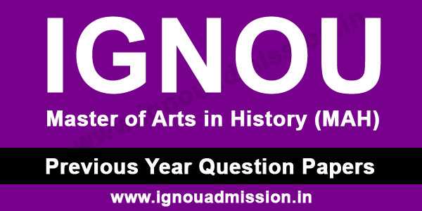 IGNOU MA History Question Paper - IGNOU Admission