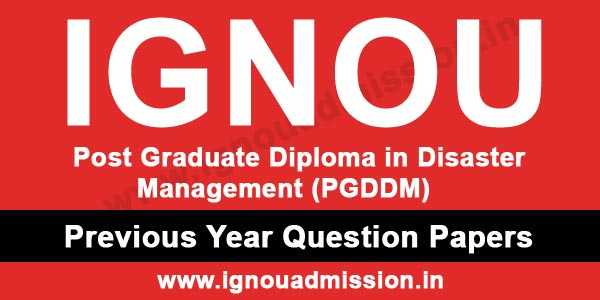 IGNOU PGDDM Question Paper - IGNOU Admission