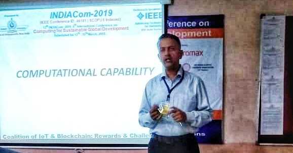 INDIACOM-2019 : Paper Presented On "Coalition Of IoT And Blockchain: Rewards And Challenges"