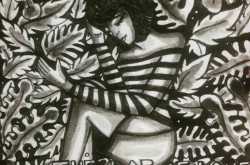 INKTOBER DAY 26 - IN THE LAP OF LOVE