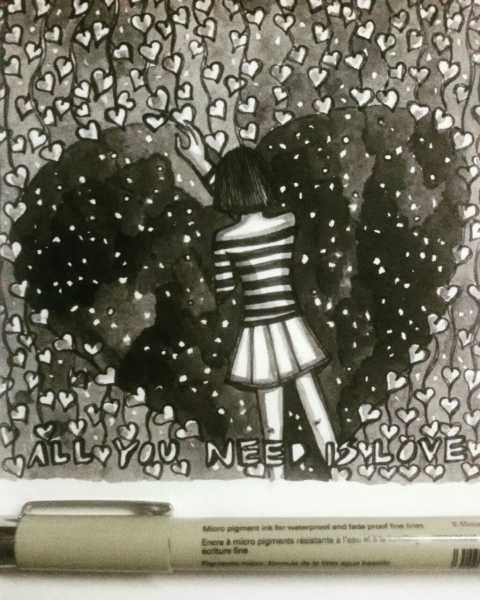 INKTOBER DAY 29 - ALL YOU NEED IS LOVE