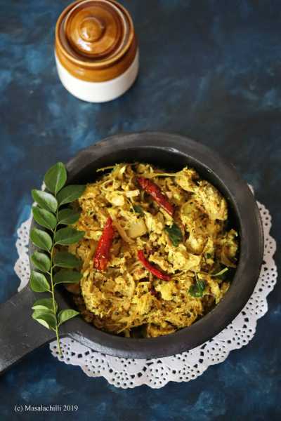 Idichakka Thoran Recipe (Kerala Tender Jackfruit Stir Fry) - Masalachilli - A Celebration Of Indian Vegetarian Cooking, With A Twist!