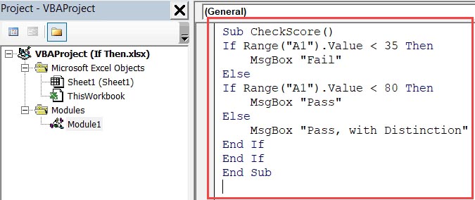 If Then Else Statement In Excel VBA (explained With Examples)