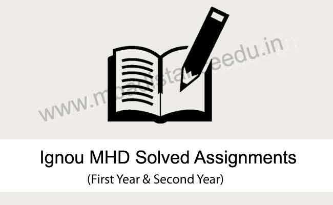 Ignou MA Hindi Solved Assignments 2017-18 | Ignou MHD Solved Assignments