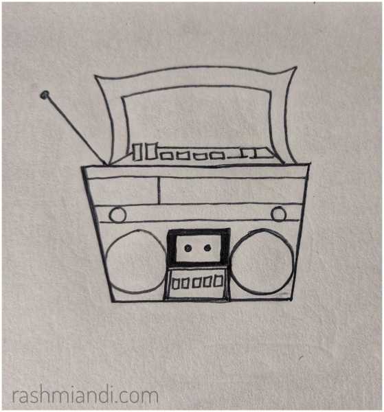 Illustration- Cassette Player | Rashmi & I