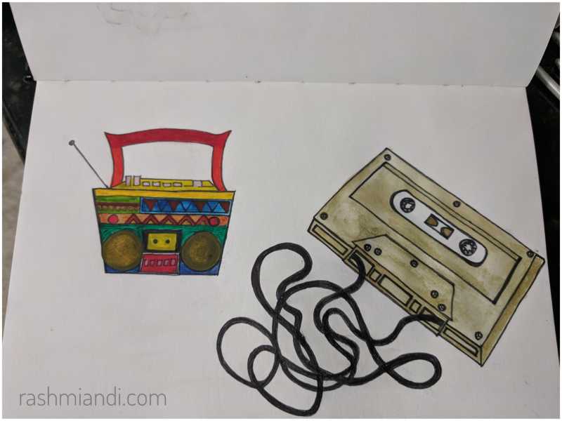 Illustration- Cassette | Rashmi & I