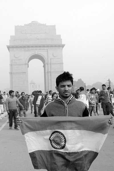 Images From India Gate - When Protest Meets Mobs