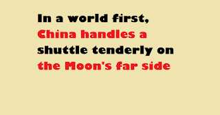 In A World First, China Handles A Shuttle Tenderly On The Moon