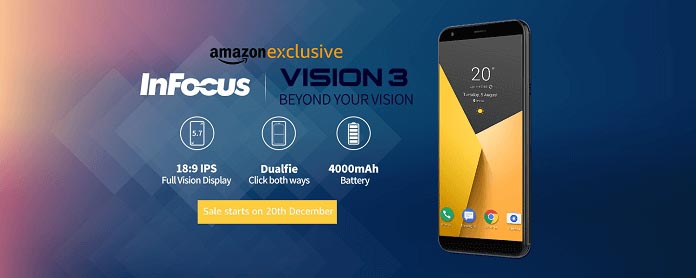 InFocus Vision 3 Launched Get To Know Price, Specificaion: Full View Display, 2GB RAM » UnbiasedTechy