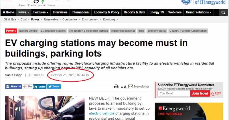 Inching Towards EV Infrastructure Policy