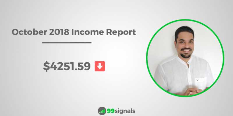 Income Report For October 2018: How I Made $4251.59 Last Month