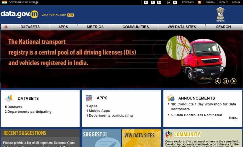 India Joins The Data Democratization Bandwagon