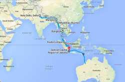India to Australia: Without Planes or Plans!