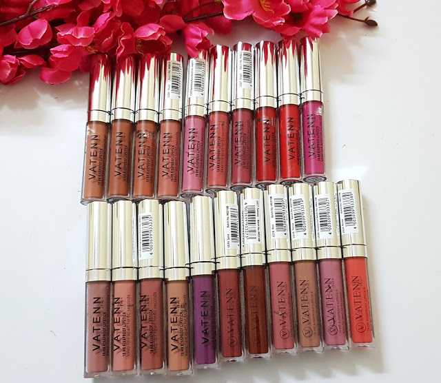 Indian Beauty Network: Vatenn Italy 18 HR Kissproof Liquid Lipsticks Review & Swatches!(21 Shades)