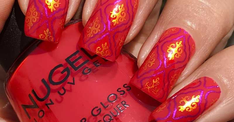 Indian Brocade Nail Art