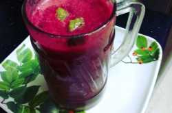 Indian beverages : Pomegranate Watermelon Slushy Smoothie