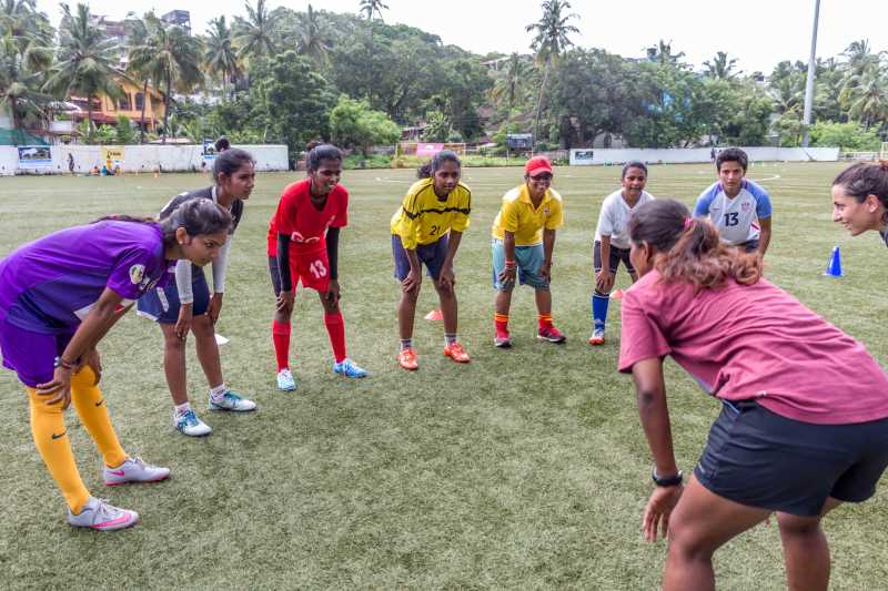 Indian Girls Kicking Social Stigma Through Football - Rathina