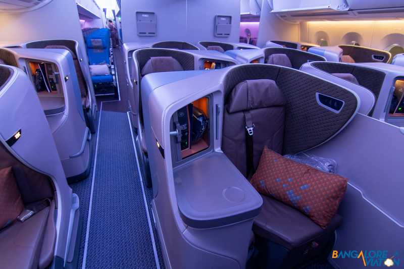 Inflight Review: Singapore Airlines Business Class: Airbus A350-900 Regional: Singapore To Bangalore - Bangalore Aviation
