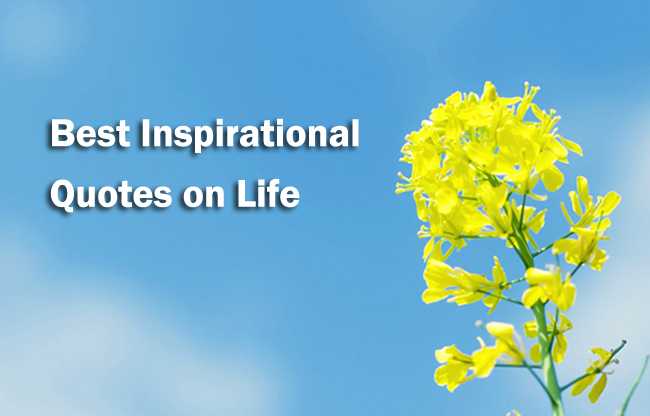 Inspirational Quotes On Life With Pictures