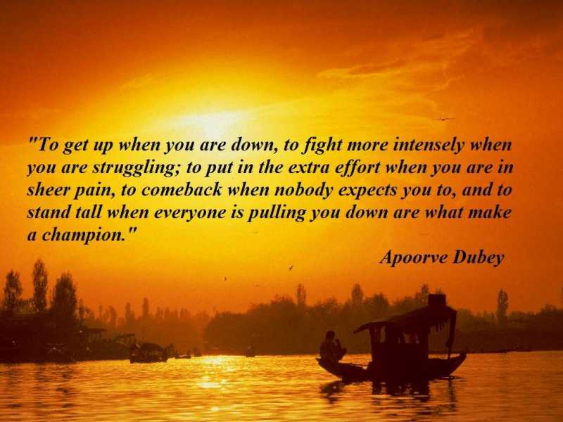 Inspirational Thought Of The Week : Apoorva Dubey