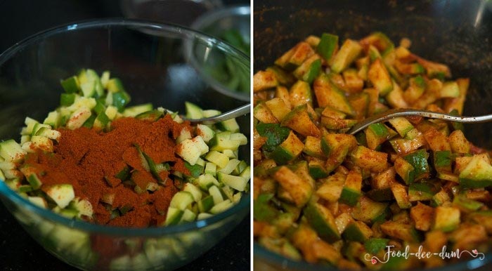 Instant Chopped Mango Pickle, Kerala Style