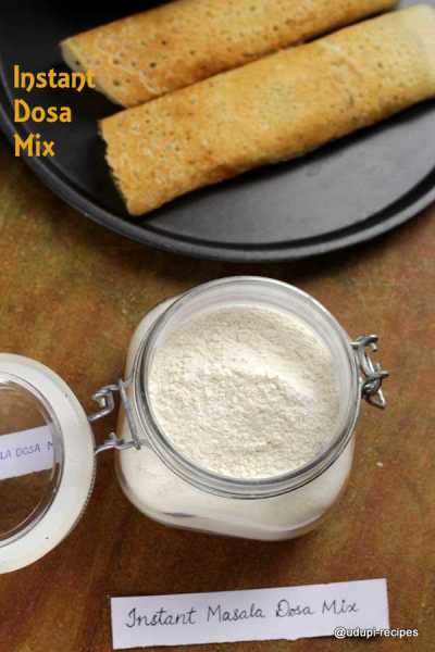 Instant Dosa Mix | Masala Dosa Mix Recipe - Udupi Recipes